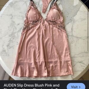 AUDEN SLIP DRESS PINK SILKY XL NWOT